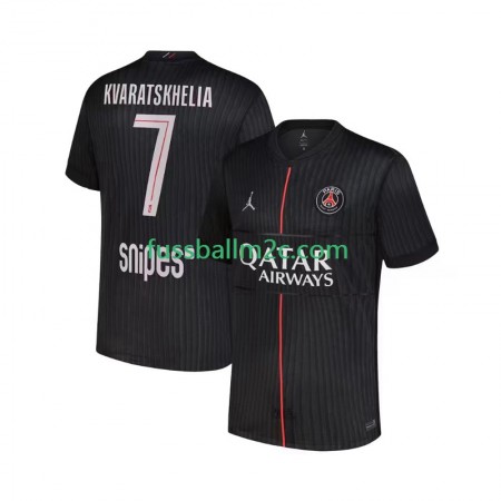Fußballtrikots Paris Saint-Germain Khvicha Kvaratskhelia 7 Vierte Trikotsatz 2025-2026